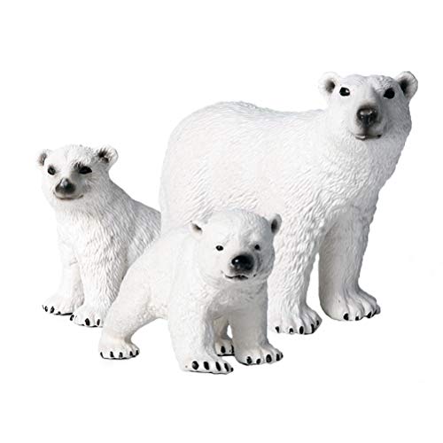JOKFEICE Tierfiguren, 3 Stk. Eisbär Action modell , Kunststoff Wildtier Lern Party Spielzeug, Lernspielzeug mit Waldbauernhof, Geburtstags Cupcake Topper für Kinder JOKFEICE Tierfiguren, 3 Stk. Eisbär Action modell , Kunststoff Wildtier Lern Party Spielzeug, Lernspielzeug mit Waldbauernhof, Geburtstags Cupcake Topper für Kinder von JOKFEICE