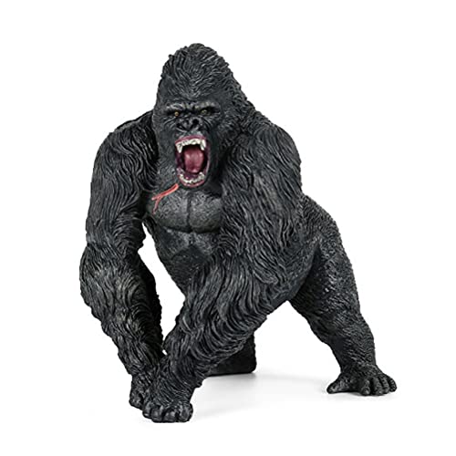 JOKFEICE Tierfiguren Realistische Kunststoff King Kong Gorilla Tier Action Modell Wissenschaft Projekt, Lernspielzeug, Geburtstagsgeschenk, Kuchenaufsatz für Kinder Kleinkinder von JOKFEICE