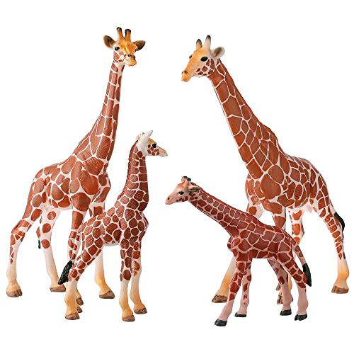 JOKFEICE Tierfiguren 4 STK Lebensecht Giraffenfamilie Aktionsmodell Realistische Wildtiersammlung Lustiges und lehrreiches Spielzeug Geburtstag Cupcake Topper Gastgeschenke für Kinder JOKFEICE Tierfiguren 4 STK Lebensecht Giraffenfamilie Aktionsmodell Realistische Wildtiersammlung Lustiges und lehrreiches Spielzeug Geburtstag Cupcake Topper Gastgeschenke für Kinder von JOKFEICE