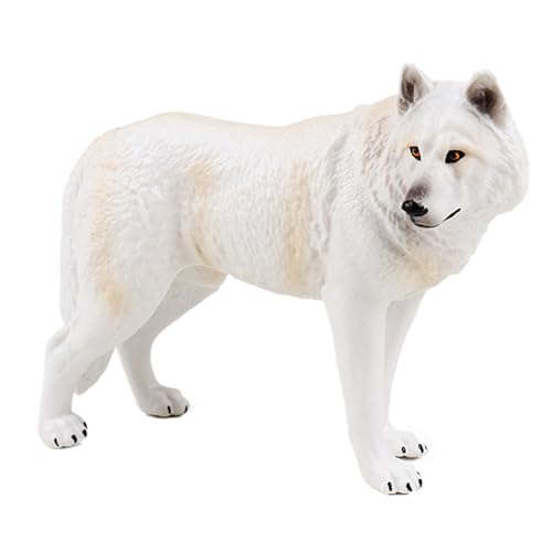 JOKFEICE Weißer Wolf Figur – Tiermodell für Kinder, Lernspielzeug & Feengarten-Zubehör, Geschenkidee JOKFEICE Weißer Wolf Figur – Tiermodell für Kinder, Lernspielzeug & Feengarten-Zubehör, Geschenkidee von JOKFEICE