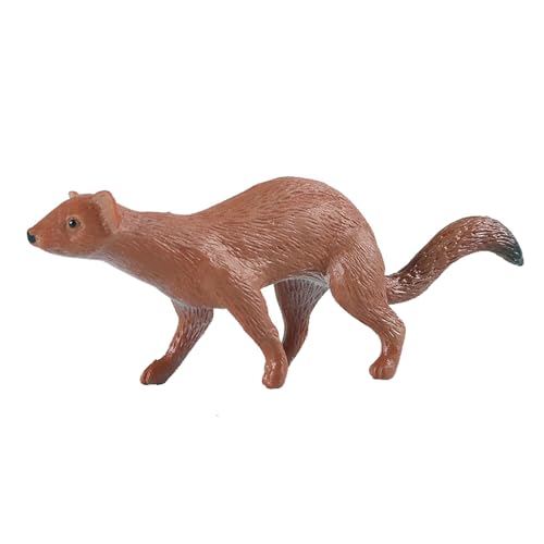 JOKFEICE Tierfiguren: realistischer Wiesel, Feengarten-Zubehör, Lernspielzeug & Tortenaufsatz für Kinder von JOKFEICE