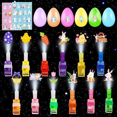 Ostergeschenke Kinder, 24 Ostereier zum Befüllen, 24 Fingerprojektionslampen mit 2 Sticker,Ostern Basteln Kinder,Ostern Deko,Zum Füllen von Oster thema Party Kindergeschenken Osterkörbe Ostereiersuche Ostergeschenke Kinder, 24 Ostereier zum Befüllen, 24 Fingerprojektionslampen mit 2 Sticker,Ostern Basteln Kinder,Ostern Deko,Zum Füllen von Oster thema Party Kindergeschenken Osterkörbe Ostereiersuche von JOKILY