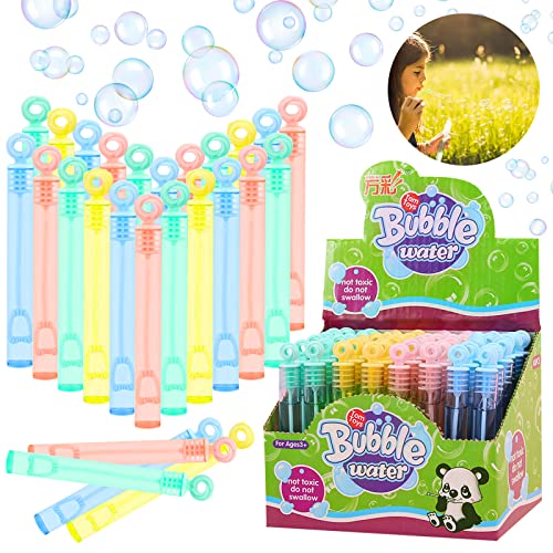 48 Stück Seifenblasen Kinder, Seifenblasen Spielzeug, Mini Seifenblasen Set, Hochzeit Spielzeug Bubble Geschenke für Kindergeburtstag Hochzeit Party Valentinstag Gastgeschenk (A) von JOKILY