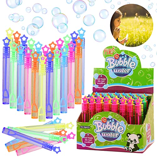 48 Stück Seifenblasen Kinder, Seifenblasen Spielzeug, Mini Seifenblasen Set, Hochzeit Spielzeug Bubble Geschenke für Kindergeburtstag Hochzeit Party Valentinstag Gastgeschenk (B) von JOKILY
