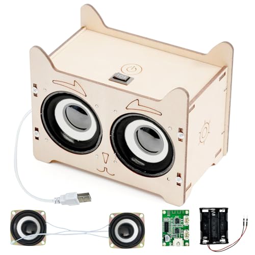 DIY Bluetooth Lautsprecher, Lautsprecher Bausatz, Elektronik Baukasten, Experimente Wissenschaft für Kinder, Bluetooth-Lautsprechers STEM-Spielzeug Coole Geschenkideen für 8-12 Jahre von JOKILY