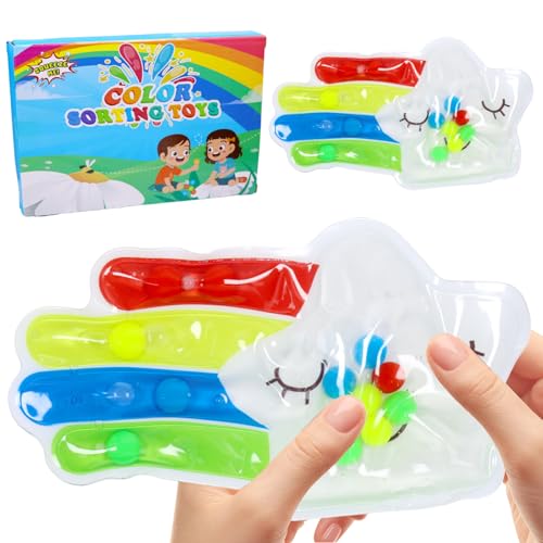 Farbsortierendes Sensorisches Spielzeug, Farblich Passendes Spielzeug, Spielzeug zum Stressabbau, Squishy, Fidget Stress Relief Spielzeug für Autismus Kinder Mädchen Jungen Spielzeug Farbsortierendes Sensorisches Spielzeug, Farblich Passendes Spielzeug, Spielzeug zum Stressabbau, Squishy, Fidget Stress Relief Spielzeug für Autismus Kinder Mädchen Jungen Spielzeug von JOKILY