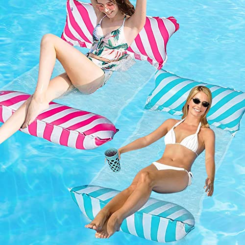 Luftmatratze Pool, 2 Stück Wasserhängematte Luftmatratze Pool, 4 in 1 Luftmatratze Wasser Pool Zubehör Spaß, Pool Spielzeug, Aufblasbarer Wasserspielzeug Hängematte, Luftmatratze Pool Erwachsene Luftmatratze Pool, 2 Stück Wasserhängematte Luftmatratze Pool, 4 in 1 Luftmatratze Wasser Pool Zubehör Spaß, Pool Spielzeug, Aufblasbarer Wasserspielzeug Hängematte, Luftmatratze Pool Erwachsene von JOKILY