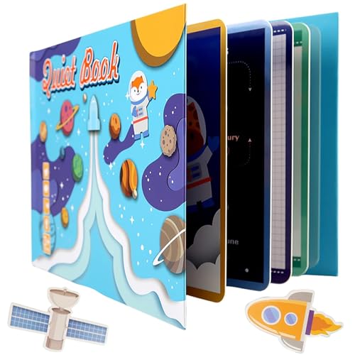 Montessori Quiet Book, Interactive Busy Book, 3D Filz Busy Book Sensorisches Spielzeug, Puzzle Buch Pädagogisches Spielzeug, Pädagogisches Sensorisches Spielzeug,Lernspielzeug für Kleinkinder von JOKILY