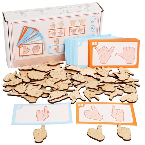 Montessori Spielzeug, Hölzerne Passende Gestenpuzzle, Montessori Puzzle, Spielzeuge zum Formenlernen, Hand -Augenkoordinationstischspiel,Lernspielzeug Geschenk für Kindergarten Vorschule Mädchen Junge Montessori Spielzeug, Hölzerne Passende Gestenpuzzle, Montessori Puzzle, Spielzeuge zum Formenlernen, Hand -Augenkoordinationstischspiel,Lernspielzeug Geschenk für Kindergarten Vorschule Mädchen Junge von JOKILY