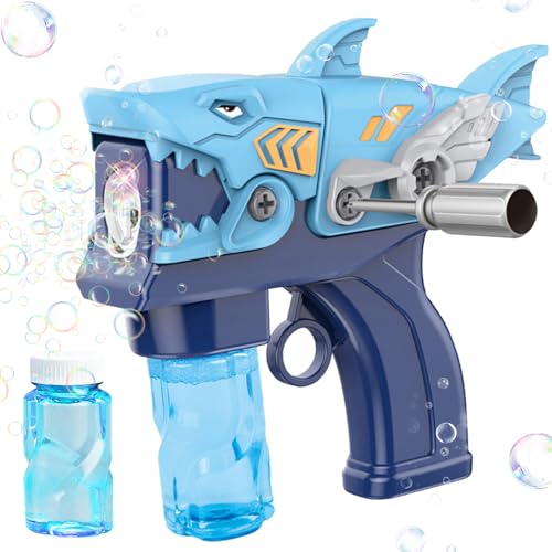 Seifenblasenmaschine Kinder, Seifenblasenpistole Set, Automatische Seifenblasenpistole, Seifenblasen Machine, DIY Abnehmbar Bubble Guns, Blasenspielzeug Geschenk für Kinder Geburtstag Party (Blue) von JOKILY