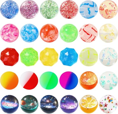 JOLCEEY 30 Stück Flummies für Kinder, Bunte Gummibälle Kleine Hüpfbälle Flummis Spielzeugbälle für Jungen Mädchen Partygeschenke Geburtstagsgeschenke Klassenzimmerpreise JOLCEEY 30 Stück Flummies für Kinder, Bunte Gummibälle Kleine Hüpfbälle Flummis Spielzeugbälle für Jungen Mädchen Partygeschenke Geburtstagsgeschenke Klassenzimmerpreise von JOLCEEY