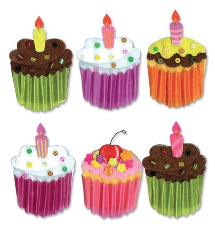 Jolee's Boutique Dimensional Stickers-Cupcakes Jolee's Boutique Dimensional Stickers-Cupcakes von JOLEES