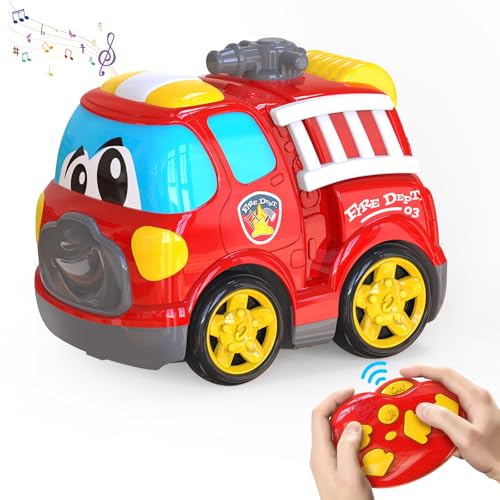 JOLLY FUN Ferngesteuertes Auto ab1 2 3 4 5 Jahre, Spielzeug ab 1-5 Jahre Junge Mädchen Weihnachten Geschenk Mädchen Junge Kinder 3-10 Jahre Rc Auto Monstertruck Kinderspielzeug ab 1-6 Jahre von JOLLY FUN