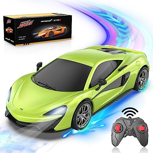 JOLLY FUN mcLaren 570S Aventador, Ferngesteuertes Auto, 1:24 Offiziell Lizenziert Modellauto, RC Modell Spielzeug Car Geschenk für 3-18 Jahre Kinder, Grün von JOLLY FUN