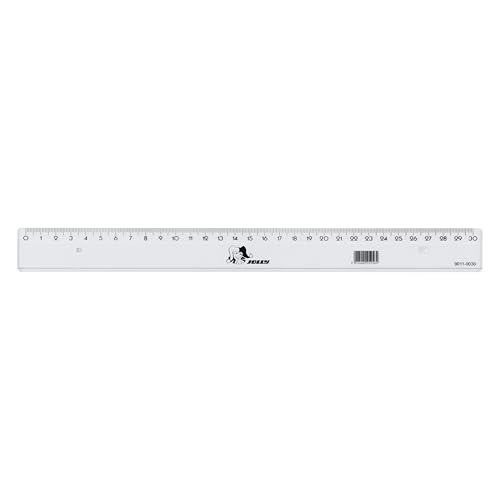 JOLLY Standard-Lineal, 30 cm, transparent, stabil, aus Kunststoff, für Schule, Rechnen, Zeichnen, Schreiben, ideal für Geometrie, Unterricht, Basteln JOLLY Standard-Lineal, 30 cm, transparent, stabil, aus Kunststoff, für Schule, Rechnen, Zeichnen, Schreiben, ideal für Geometrie, Unterricht, Basteln von JOLLY