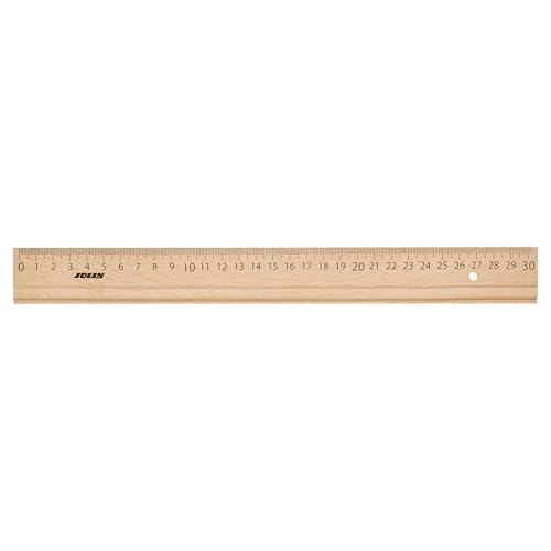 JOLLY Universal Holzlineal, 30 cm, bruchfest, naturfarben, für Schule, Rechnen, Zeichnen, Schreiben, robust, klassisch, ideal für Schultasche, Unterricht JOLLY Universal Holzlineal, 30 cm, bruchfest, naturfarben, für Schule, Rechnen, Zeichnen, Schreiben, robust, klassisch, ideal für Schultasche, Unterricht von JOLLY