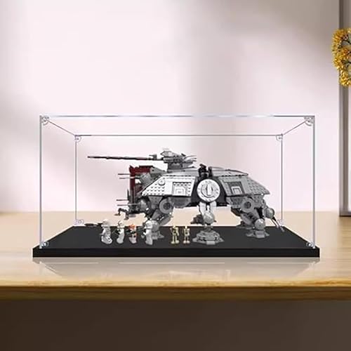 Acryl Schaukasten Vitrine für Lego 75337 Star Wars at-TE Walker, Staubdichte Display Case Kompatibel Lego 75337 Modell - Ohne Modell Kit von JOMIOD