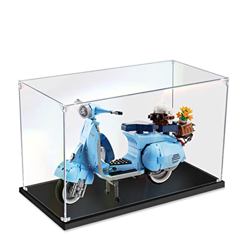 JOMIOD Acryl Schaukasten Vitrine für Lego 10298 Vespa 125, Staubdichte Vitrine Display Case Kompatibel Lego 10298 Modell - Ohne Modell Kit von JOMIOD