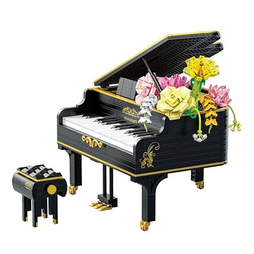 JOMIOD Konzertflügel Bausteine Bausatz, 1311 Klemmbausteine Klavier Piano Architektur Spielzeug Modellbausatz, Piano mit Hocker und Notenhalter, Konstruktionsspielzeug Nicht Kompatibel mit Lgo JOMIOD Konzertflügel Bausteine Bausatz, 1311 Klemmbausteine Klavier Piano Architektur Spielzeug Modellbausatz, Piano mit Hocker und Notenhalter, Konstruktionsspielzeug Nicht Kompatibel mit Lgo von JOMIOD