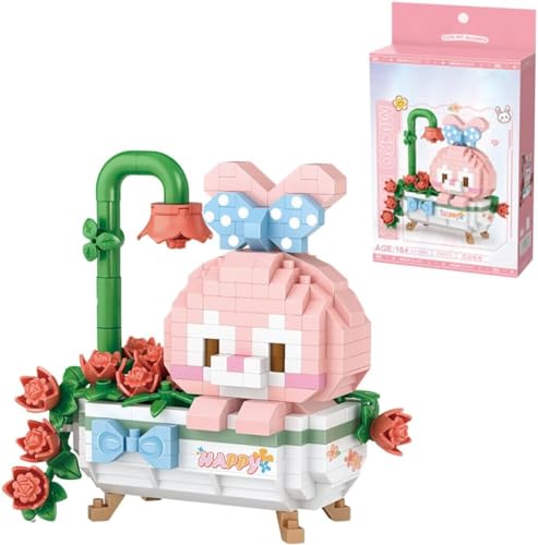 JOMIOD Kreativ Hase Micro Bauklötze, 370 Klemmbausteine Blumenbadehase Modular Baukasten, Hase Tier Bausteine Spielzeug, Dekoration für Kinder, Geschenk, Nicht Kompatibel mit Lgo JOMIOD Kreativ Hase Micro Bauklötze, 370 Klemmbausteine Blumenbadehase Modular Baukasten, Hase Tier Bausteine Spielzeug, Dekoration für Kinder, Geschenk, Nicht Kompatibel mit Lgo von JOMIOD