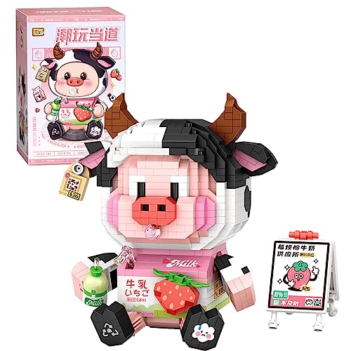 JOMIOD Mini Bausteine Tier Modell, 1060 Klemmbausteine Milchvieh Bauspielzeug, Mikro Tier Block DIY Spielzeug, Mini Tier Bricks Bauen Bauklötze Satz kreatives Spielzeug für Kinder JOMIOD Mini Bausteine Tier Modell, 1060 Klemmbausteine Milchvieh Bauspielzeug, Mikro Tier Block DIY Spielzeug, Mini Tier Bricks Bauen Bauklötze Satz kreatives Spielzeug für Kinder von JOMIOD