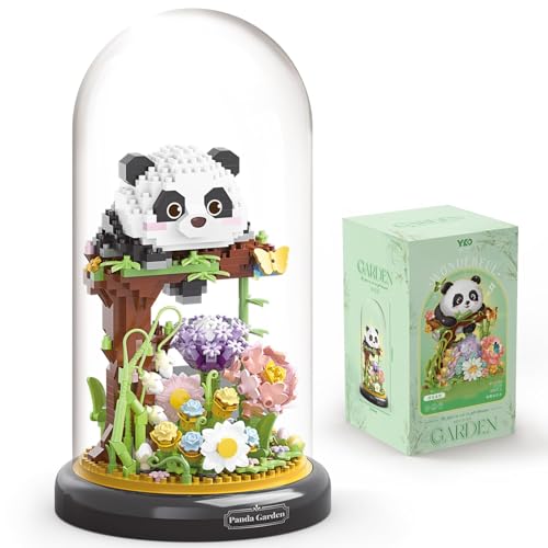 JOMIOD Panda-Blumen-Bauset für Erwachsene, Pflanzenfreunde, Bonsai, Partygeschenke für Kinder, Tierbausteine, Geschenk für Jungen und Mädchen – 999 Teile JOMIOD Panda-Blumen-Bauset für Erwachsene, Pflanzenfreunde, Bonsai, Partygeschenke für Kinder, Tierbausteine, Geschenk für Jungen und Mädchen – 999 Teile von JOMIOD