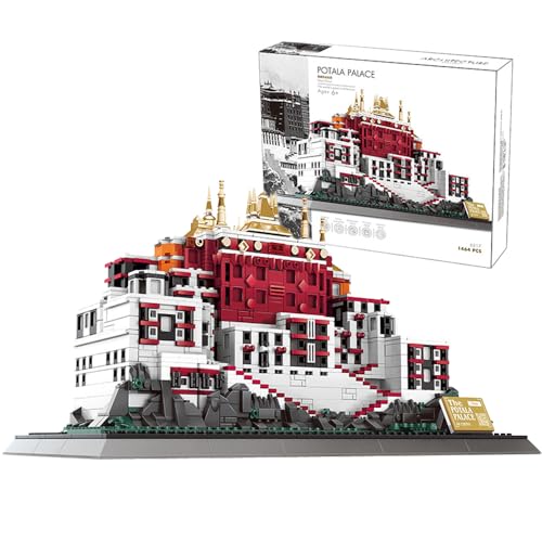 JOMIOD Potala Palast Bausteine Bausatz, 1464 Klemmbausteine Modular Haus Bausteinset, Architektur Baustein Modell MOC Haus Nicht Kompatibel mit L*go Haus von JOMIOD