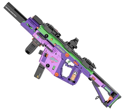 Technik Gewehre Bausteine Bausatz, KSV Gewehre 1502 Klemmbausteine Technik Gewehr Modell mit Schussfunktion MOC Militär Waffen Kompatibel mit Großen Marken Waffen von JOMIOD