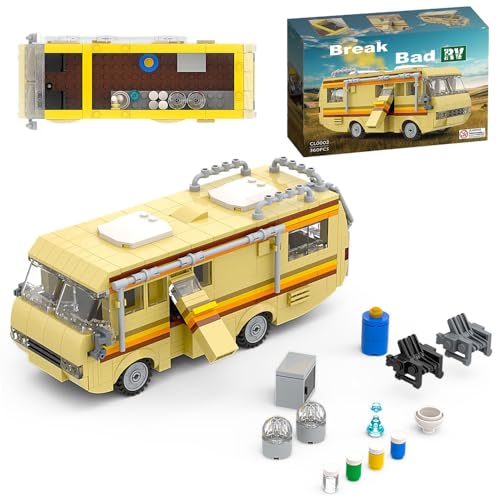 JOMIOD Wohnmobil Rv Bausteine Bausatz, 360 Klemmbausteine Kreatives Wohnmobil Bausteine für Break Bad, MOC Camper Bausatz Geschenke für Erwachsene und Kinder Filmfans JOMIOD Wohnmobil Rv Bausteine Bausatz, 360 Klemmbausteine Kreatives Wohnmobil Bausteine für Break Bad, MOC Camper Bausatz Geschenke für Erwachsene und Kinder Filmfans von JOMIOD