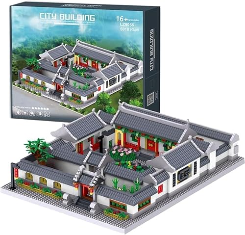 Modular Haus Bausteine, 5018 Klemmbausteine Quadrangle Chinesische Alte Berühmte Architektur Modular Gebäude, MOC Architektur Modular Haus Bausteine, Not Kompatibel mit Lego Modular Haus Bausteine, 5018 Klemmbausteine Quadrangle Chinesische Alte Berühmte Architektur Modular Gebäude, MOC Architektur Modular Haus Bausteine, Not Kompatibel mit Lego von JOMIOD