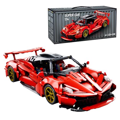 Technik Sportwagen Modellbausätze für Ferra, 800+ Klemmbausteine MOC Auto Supersportwagen Bausteine Bausatz, Technic Rennauto Modell Konstruktionsspielzeug Geschenk für Erwachsene und Kinder Technik Sportwagen Modellbausätze für Ferra, 800+ Klemmbausteine MOC Auto Supersportwagen Bausteine Bausatz, Technic Rennauto Modell Konstruktionsspielzeug Geschenk für Erwachsene und Kinder von JOMIOD