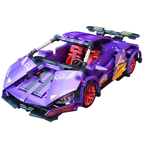Technik Sportwagen Modellbausatz für Lambor, 468+ Klemmbausteine MOC Auto Supersportwagen Bausteine Bausatz, Technic Rennauto Modell Konstruktionsspielzeug Kompatibel mit Großen Marken Technik Sportwagen Modellbausatz für Lambor, 468+ Klemmbausteine MOC Auto Supersportwagen Bausteine Bausatz, Technic Rennauto Modell Konstruktionsspielzeug Kompatibel mit Großen Marken von JOMIOD