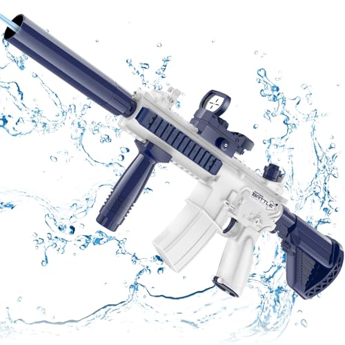 Wasserpistolen für Kinder im Alter von 8-12 Jahren (blau), inklusive wiederaufladbarem Lithium-Akku von JONEG