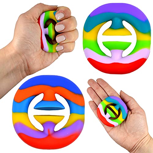 JONOTOYS Fidget Toy Snapper Regenbogen Antistress Spielzeug Drücken Quetsch Sensorik Kinder 6cm 1 Stück von JONOTOYS