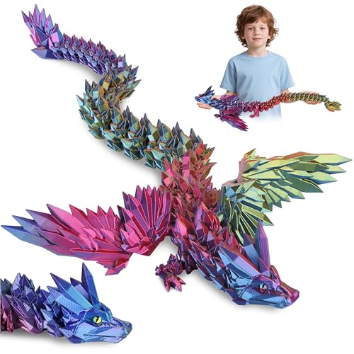 JONRRYIN 3D Gedrucktes Drache, 60CM Drachen Spielzeug mit Augen, Kreative Spielzeug und Deko, Erwachsene Kinder Drachen Ei 3D Deko Schreibtischspielzeug Geschenke JONRRYIN 3D Gedrucktes Drache, 60CM Drachen Spielzeug mit Augen, Kreative Spielzeug und Deko, Erwachsene Kinder Drachen Ei 3D Deko Schreibtischspielzeug Geschenke von JONRRYIN