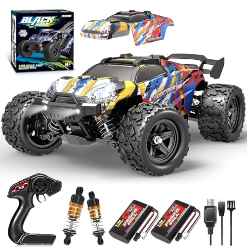 JONRRYIN Ferngesteuertes Auto, 1:18 4WD Schnelles Rennauto 40 km/h, 2,4 GHz Offroad RC Auto mit 2 Akku 60 Min, All Terrain RC Monster Truck Wasserdicht Rennauto für Erwachsene und Kinder ab 10+ Jahre von JONRRYIN