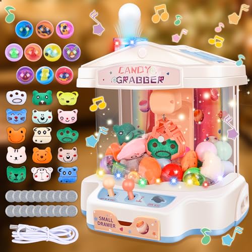 JONRRYIN Greifautomat für Kinder, Süßigkeitenautomat mit Münzen und Doll, Candy Grabber, Krallen Maschine, Groß Claw Machine Toy, Süßigkeiten Greifmaschine Krallenmaschine Spielzeug für Spiel Party JONRRYIN Greifautomat für Kinder, Süßigkeitenautomat mit Münzen und Doll, Candy Grabber, Krallen Maschine, Groß Claw Machine Toy, Süßigkeiten Greifmaschine Krallenmaschine Spielzeug für Spiel Party von JONRRYIN