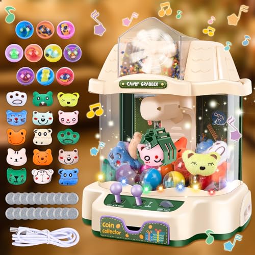 JONRRYIN Greifautomat für Kinder, Süßigkeitenautomat mit Münzen und Doll, Candy Grabber, Krallen Maschine, Groß Claw Machine Toy, Süßigkeiten Greifmaschine Krallenmaschine Spielzeug für Spiel Party JONRRYIN Greifautomat für Kinder, Süßigkeitenautomat mit Münzen und Doll, Candy Grabber, Krallen Maschine, Groß Claw Machine Toy, Süßigkeiten Greifmaschine Krallenmaschine Spielzeug für Spiel Party von JONRRYIN