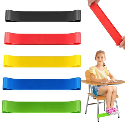 JOOTUEPO 5 Stück Dehnbare Stuhlbänder für Kinder, Bunte Stuhl-Stretch-Fußbänder, Sensorische Stuhlbänder Passend für ADHS, Kinder mit Sensorische und Autismus JOOTUEPO 5 Stück Dehnbare Stuhlbänder für Kinder, Bunte Stuhl-Stretch-Fußbänder, Sensorische Stuhlbänder Passend für ADHS, Kinder mit Sensorische und Autismus von JOOTUEPO