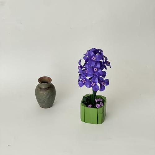 JOOZLEWELT Flieder326 pcs Blumen Sukkulenten Bonsai Baustein Set,Pflanzen Klemmbausteine Blumen,Blumen Bausteine Mädchen,Mini Flowers Botanische Deko,Room Decor Heimdekoration von JOOZLEWELT