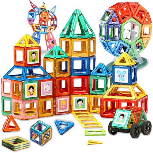 JOOZLEWELT Magnetische Konstruktionsspielzeug 158 Teile für Kinder Bauen Lernen und Entdecken Kinder ab 3 Jahren JOOZLEWELT Magnetische Konstruktionsspielzeug 158 Teile für Kinder Bauen Lernen und Entdecken Kinder ab 3 Jahren von JOOZLEWELT
