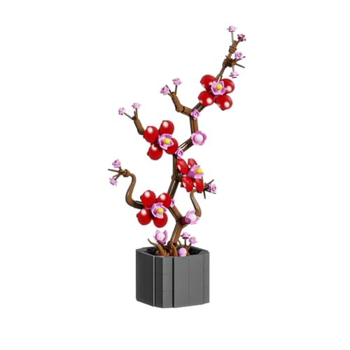 JOOZLEWELT Mume - Blüte 338 pcs Blumen Sukkulenten Bonsai Baustein Set,Pflanzen Klemmbausteine Blumen,Blumen Bausteine Mädchen,Mini Flowers Botanische Deko,Room Decor Heimdekoration JOOZLEWELT Mume - Blüte 338 pcs Blumen Sukkulenten Bonsai Baustein Set,Pflanzen Klemmbausteine Blumen,Blumen Bausteine Mädchen,Mini Flowers Botanische Deko,Room Decor Heimdekoration von JOOZLEWELT