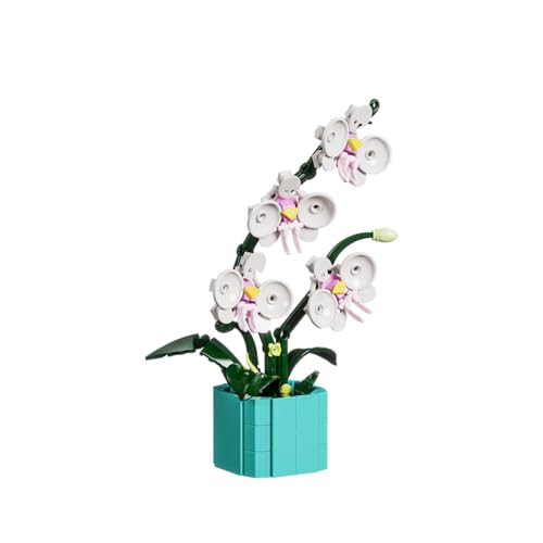 JOOZLEWELT Orchidee 355 pcs Blumen Sukkulenten Bonsai Baustein Set,Pflanzen Klemmbausteine Blumen,Blumen Bausteine Mädchen,Mini Flowers Botanische Deko,Room Decor Heimdekoration JOOZLEWELT Orchidee 355 pcs Blumen Sukkulenten Bonsai Baustein Set,Pflanzen Klemmbausteine Blumen,Blumen Bausteine Mädchen,Mini Flowers Botanische Deko,Room Decor Heimdekoration von JOOZLEWELT