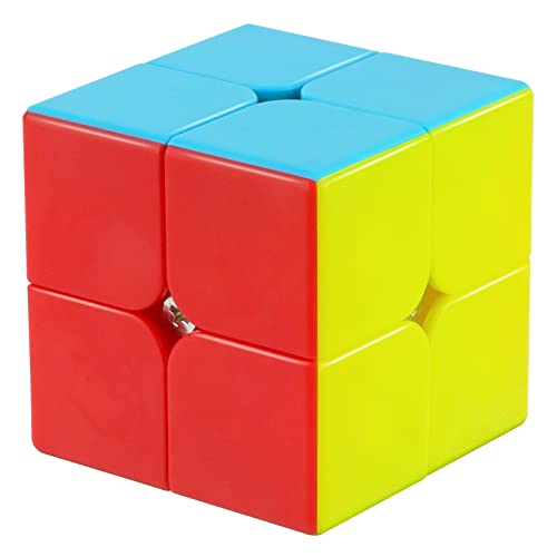 JOPHEK Zauberwürfel, Zauberwürfel Stickerless Zauberwürfel Original Speed Cube Puzzle Würfel, Schneller & Professioneller (2x2) von JOPHEK