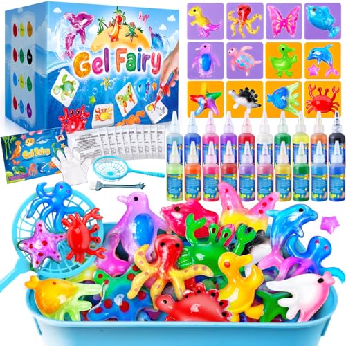 JOPSHEEN 20 Farben Magic Water Elf Toy Kit, DIY Aqua Fairy Gel Bastelset für Kinder, Kreatives Squishy Spielzeug für Mädchen Jungen, Wassergel für Kinder Geburtstag Geschenk von JOPSHEEN