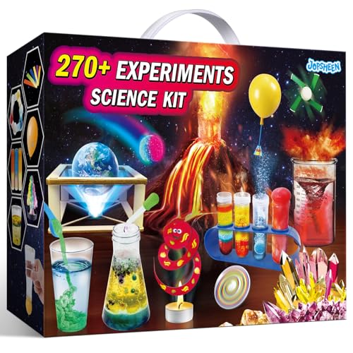 JOPSHEEN 270+ Experimente Kits für Kinder, Chemie-Set, Experimentierkasten Spielzeug Jungen Geschenke, Vulkan Chemiebaukasten, Kristall, Physik Wissenschaft Projekt JOPSHEEN 270+ Experimente Kits für Kinder, Chemie-Set, Experimentierkasten Spielzeug Jungen Geschenke, Vulkan Chemiebaukasten, Kristall, Physik Wissenschaft Projekt von JOPSHEEN