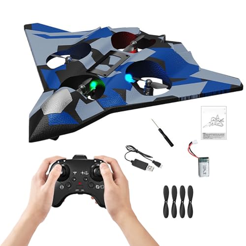 Flugzeug, ferngesteuert, 2,4 GHz, Flugzeug mit LED, Anti-Kollisionsnase, bruchsicher, Flugzeuge, ferngesteuert, 300 m Reichweite, 360 °, Segelflugzeug, Spielzeug für Kinder, Weihnachten, Geburtstag Flugzeug, ferngesteuert, 2,4 GHz, Flugzeug mit LED, Anti-Kollisionsnase, bruchsicher, Flugzeuge, ferngesteuert, 300 m Reichweite, 360 °, Segelflugzeug, Spielzeug für Kinder, Weihnachten, Geburtstag von JOPWUE