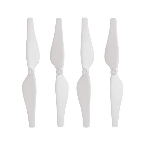 4-teilige RC-Drohnenblattpropeller, Kohlefaser-Schnellspann-Drohnenblatt, Geräuscharme Ersatzblätter, Quadrocopter-Zubehör, Ersatzpropeller-Set für DJI Tello Ersatzteile, Ferngesteuertes(Weiß) von JOROBURO