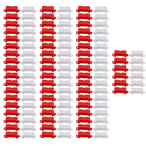 JOROBURO 120 Stück Rennstrecken-Straßenbarrieren, Langlebige Kunststoff-RC-Car-Rennstrecken-Drift-Landebahnzäune, Mini-RC-Straßensperren für RC-Car-Driftübungen, Auto-DIY-Zubehör von JOROBURO