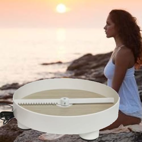 Elektrischer Meditationssandkasten mit 3 Runden/Min., automatischer, selbstrotierender Sandkasten für den Garten, 11,8 Zoll große dekorative Sandlandschaft fürs Büro, mit selbstrotierendem Schaber von JOSBY